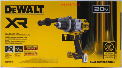#ad DeWalt DCD1007B 20V Max XR 1 2quot; 3 Speed Hammer Drill Driver Brushless Cordless $169.97