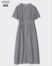 UNIQLO Comptoir des Cotonniers Womens Linen Blend Shirt Dress 2XL