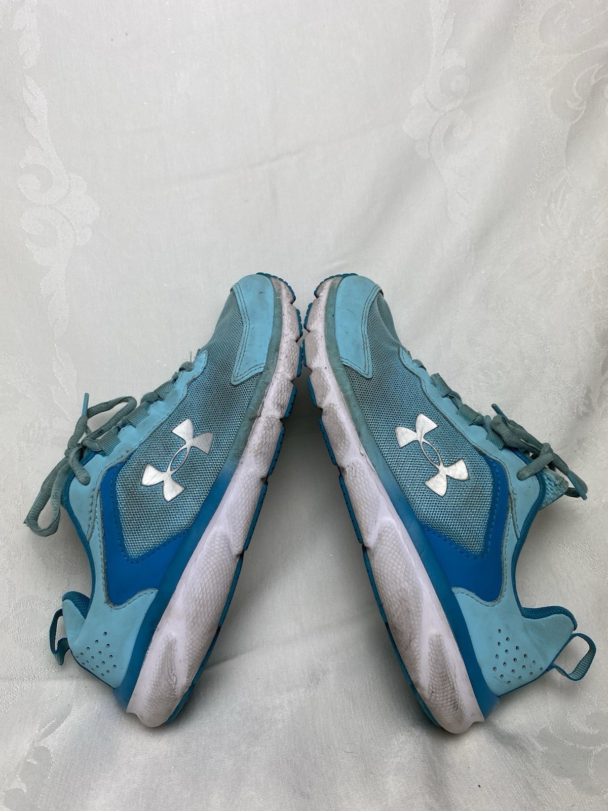 Under Armour Blue Mesh Unisex Kids Athletic Shoes US 6.5Y EU 39 UK 6 3024634-300 thumbnail 7