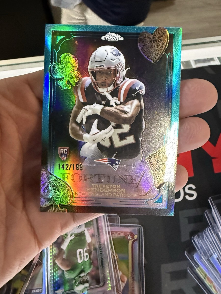 2025 Topps Chrome - TreVeyon Henderson # F15-26 (RC) /199 Fortune