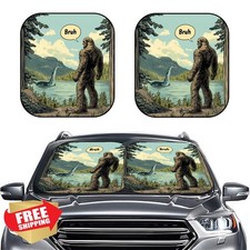 2pc Bigfoot Windshield Sun Shade SUV Truck 28x31 Inch UV Protector