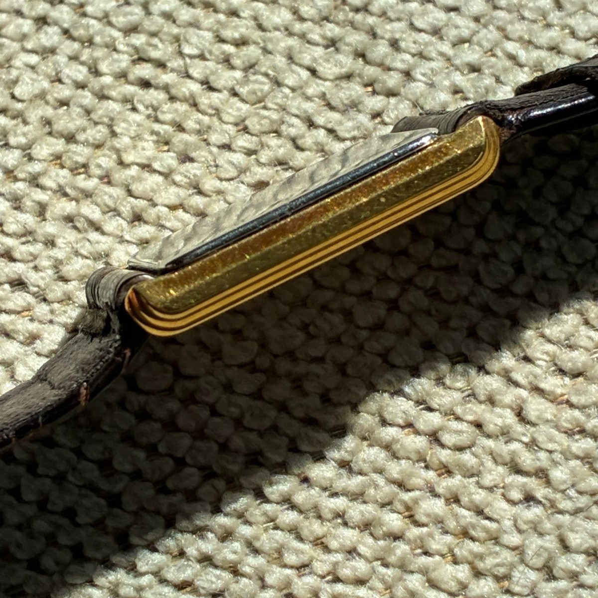 Rado Florence Tank Watch 133.5296.2 Gold Dial Ladies Swiss-For parts & repair! Rado Florence Tank Watch Women 22mm Gold Dial Gold Tone  main image 4