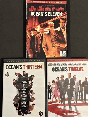 Oceans Trilogy (Oceans Eleven 11 Oceans Twelve 12 Oceans Thirteen 13) DVD Set