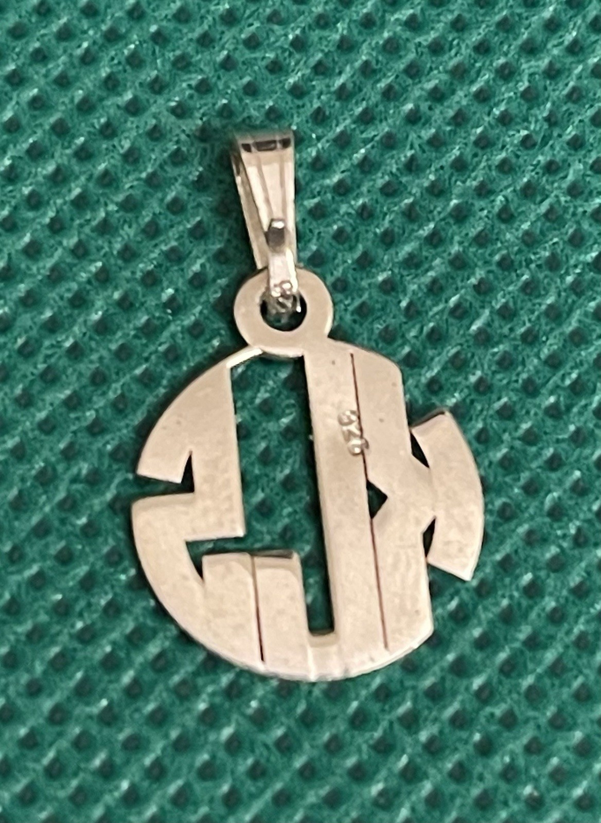 Initials “KLS” Sterling Silver .925 Charm Pendant - image 2