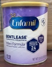 Enfamil Gentlease 12.4oz Formula EXP 06/2027- Lot of 5 Cans