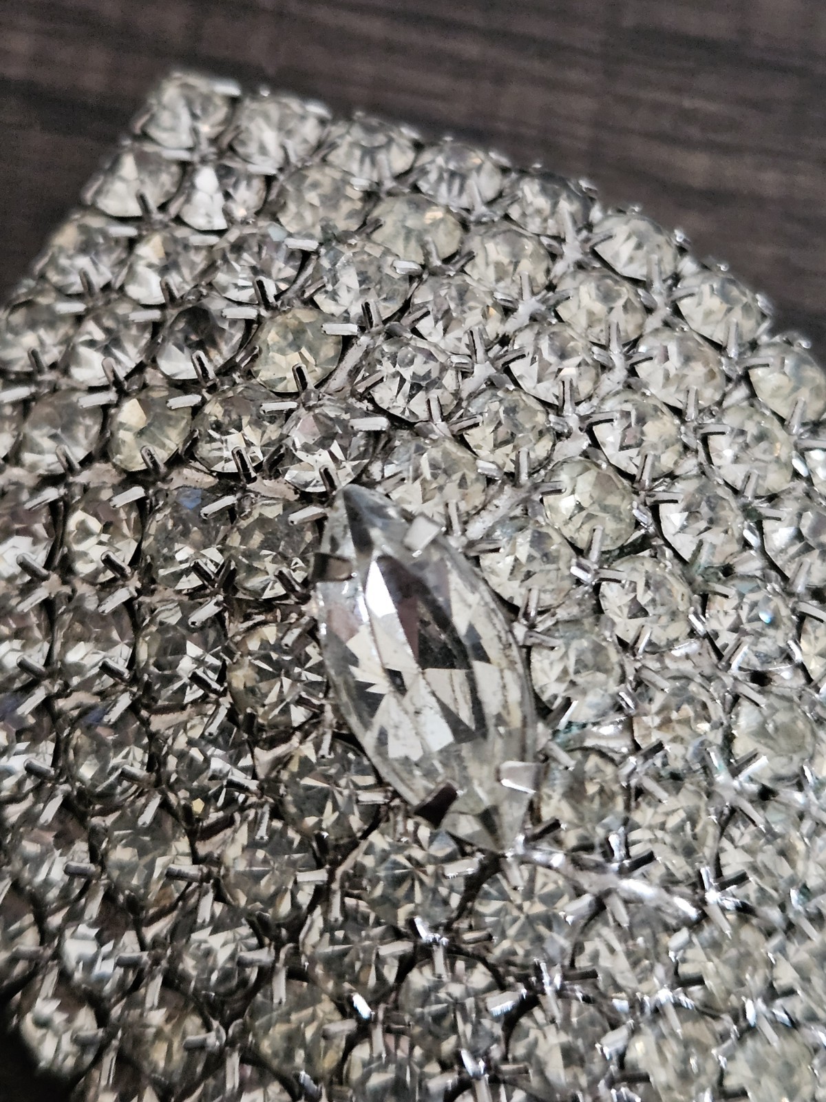 Clean Eclips Statement Clear Pave Rhinestones CAT… - image 4