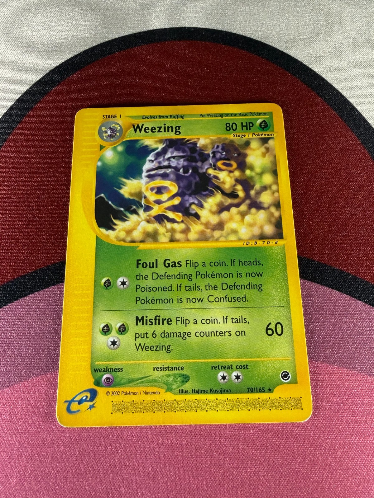 Weezing Expedition 2002 Non Holo Card 70/165 2002 Pokemon TCG 32/165