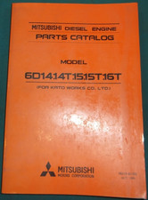 Mitsubishi 6d14 6d14t 6d15 6d15t 6d16t Engine Parts Manual Book Catalog