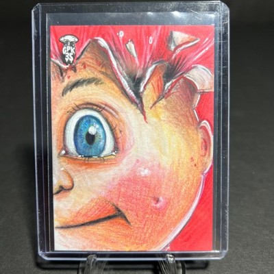 2020 GARBAGE PAIL KIDS UNTOLD STORIES ''ADAM BOMB'' SKETCH CARD GREG TREIZE