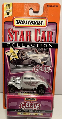 #ad Matchbox Star Car Collection Greased Lightning Die Cast Car Scale 1:64 MOC B153 $14.99