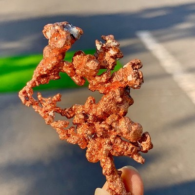 51G Rare!! iridescent Native Copper crystal mineral specimen