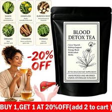 20 Bags Jamaican Healing Garden Blood Detox Tea, Chef Tijani Blood Detox Tea