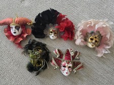 Venetian masquerade masks, set of 5