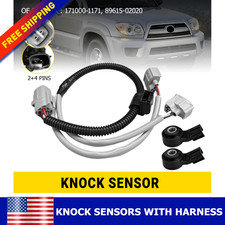 89615-06010 2pcs Engine Knock Sensor & Harnes...