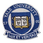 Yale University Vintage Style Logo Patch. Embroidered. Iron On. 3"x3"