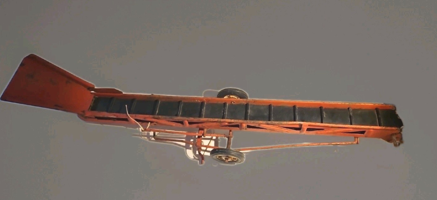 Vintage Tru-Scale Farm PORTABLE Elevator HAY BALE Conveyor Belt Implement