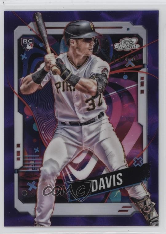 2024 Topps Cosmic Chrome Purple Nebula Refractor /150 Henry Davis #100 Rookie RC
