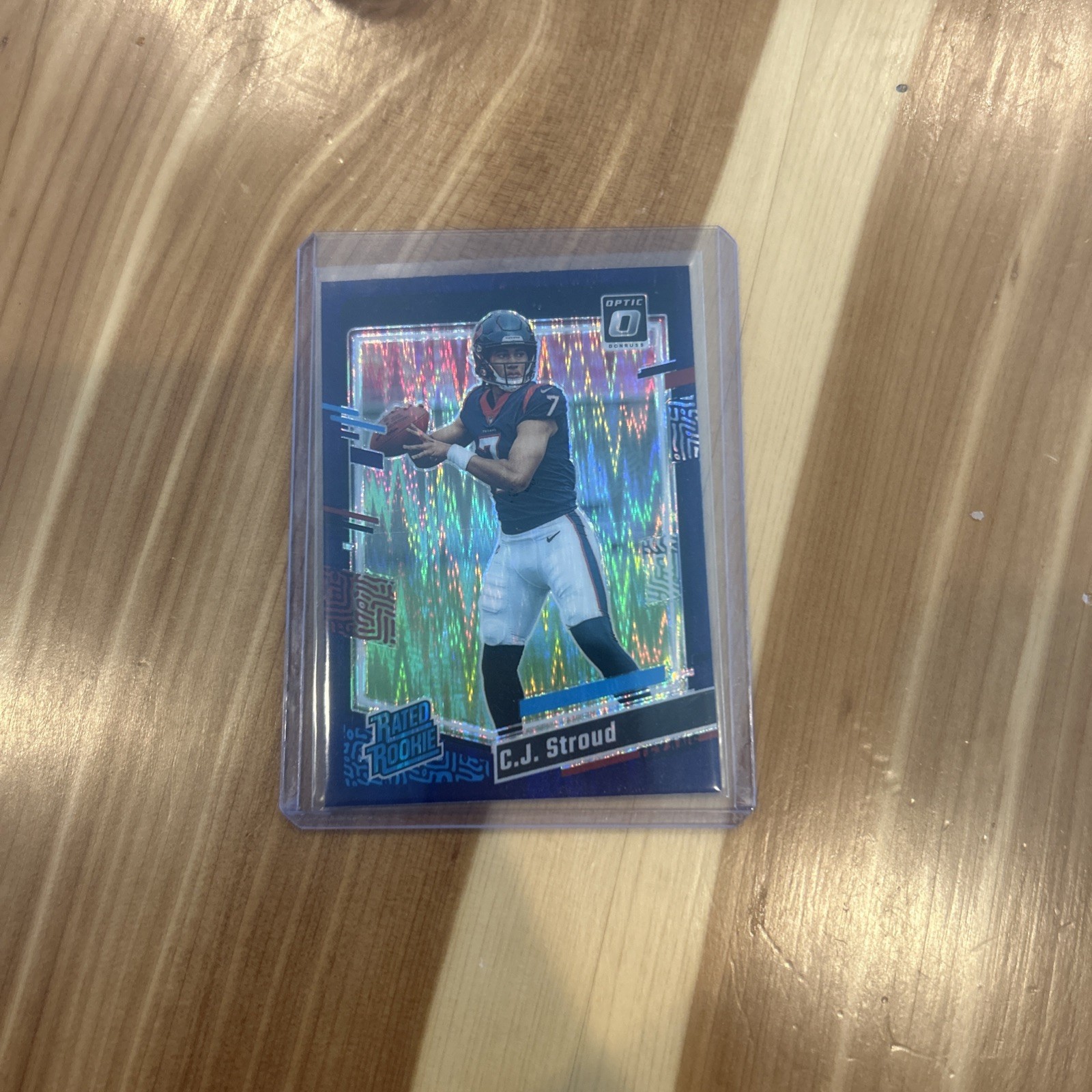 2023 Panini Donruss Optic Rated Rookie C.J. Stroud #244 Purple Shock Prizm (RC)