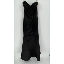 NWT Hayley Paige Occasions Women's Black Strapless Sweetheart Mermaid Gown Sz 8