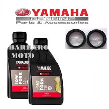 OLIO FORCELLA YAMALUBE 10W + 2 PARAOLI ORIGINALE YAMAHA TMAX 530 2012 2013 2014