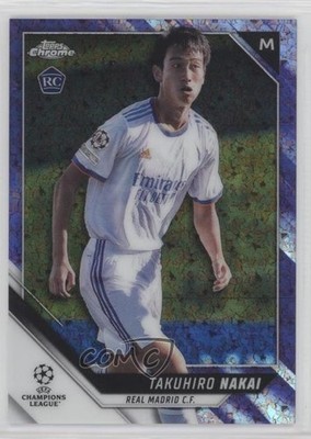 2021 Topps Chrome UEFA Champions League 52/250 Takuhiro Nakai #157 Rookie RC 1u6