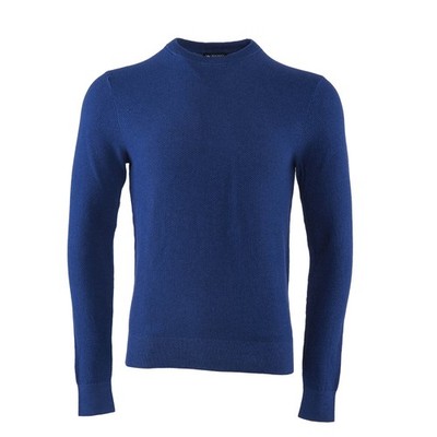 Hackett London Herren Pullover blau Strick 100% Baumwolle strukturiert Gr. XS HM702801