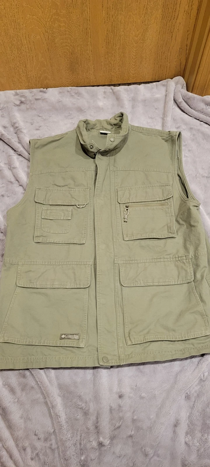 Columbia Men's Fishing Vest Full Zip Utility Workwear Pockets Sz XL Gorpcore