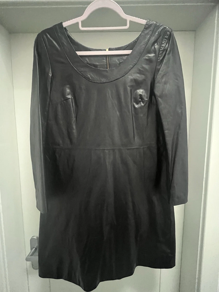 knee length dresses for ladies Show Stopper V2 Leather Dress Black Large
