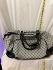 Ralph Lauren RL Monogram Rolling Duffle Bag Luggage Gray Black Travel — photo 1