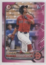 2022 Bowman Prospects Fuchsia Border 251/299 Eduardo Lopez #BP-134 pe8