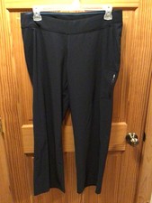 Columbia Omni-Shield Women's Active Pants Black SzXL EUC Hiking Walking Casual