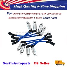 11 10mm Spark Plug Wire Set Fit Chevy Ls1 Vortec Gm Ls Lt Lsx Lq9 Truck Blue