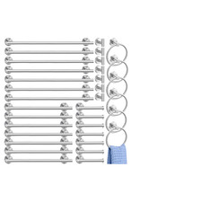 Gisafai 35 Pcs Brushed Nickel Bathroom Accessories Hardware Set Silver Towel