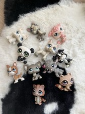 LPS Littlest Pet Shop Figuren Hund Panda Schaf Fledermaus Waschb&auml;r Sammlung Set