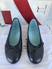 Thierry Rabotin Navy Quilted Leather Ballet F...