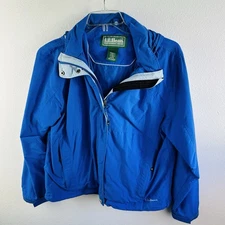 L L Bean Royal Blue Windbreaker Jacket Woman’s Size L