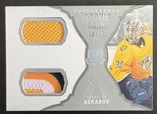 2023-24 The Cup Autographed Rookie Gear YAROSLAV ASKAROV /24 ERROR CARD NO AUTO