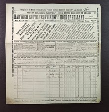 1906 Great Eastern Railway King's Lynn Station Goods Freight Receipt Invoice