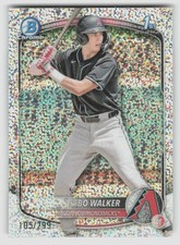 2025 Bowman #BCP-92 Bo Walker Chrome Prospects Speckle Refractor #/299