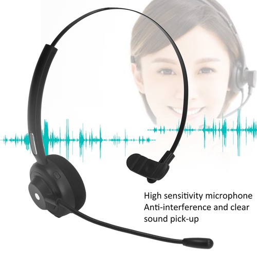 BT 5.1 Zestaw słuchawkowy Wielofunkcyjny Pojedyncze ucho Noise Cancelling Mic Bezprzewodowy zestaw słuchawkowy CB - Zdjęcie 11 z 22