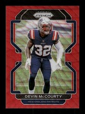 2021 Panini Prizm #100 Devin McCourty #/149 New England Patriots Red Wave