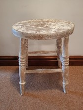 Lovely Shabby Chic Stool  Plant Stand Vintage Decor ( collection only please)
