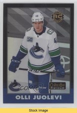2020-21 O-Pee-Chee Platinum Retro Rainbow Black Pack Wars Olli Juolevi READ 7of