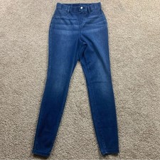 Time and Tru Women  s Dark Wash Jeggings Pull On Stretch Skinny Jeans Pants