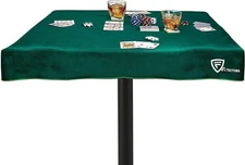 Feltectors Felt Table Cover For Playing Cards and Poker, Sq 42 to 44"  - Green