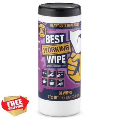 Best Working Heavy-Duty Industrial Cleaning Wipes 30pc