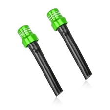 2 PCS Breather Hose Gas Fuel Tank Cap - CNC One-Way Valve Vent Tube - Green