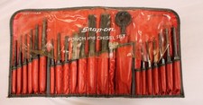 21pc Snap On Punch And Chisel Set Pcc210ak W C2201 Kit Bag W Mac Ks10a Holder
