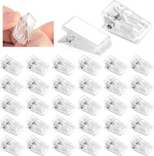 120 Pcs Self-Adhesive Clips Wall Tapestry Clamp Plastic Sticky Hanging Spring Ph