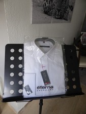 Herren Smoking Hemd von Eterna Excellent in weiß Gr.39 Extralange Ärmel NEU